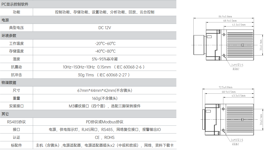 IPT384M 迷你網(wǎng)絡型測溫機芯(圖2)