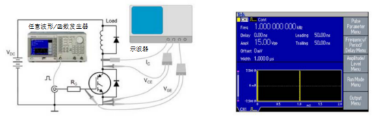 泰克信號(hào)發(fā)生器在分析IGBT電路的開(kāi)關(guān)波形應(yīng)用(圖2)